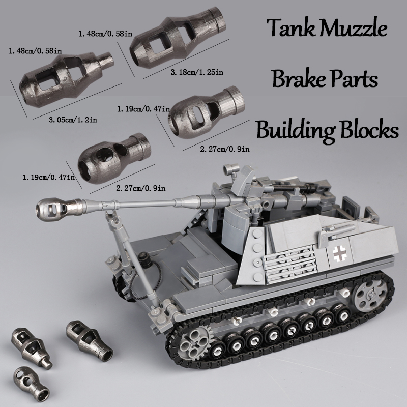 MOC WW2 Military Tank Cannon 3 – 3D Printing Lego Bricks recenzja i cena